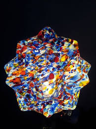 Czech Art Deco Spatter Glass Star Shade Globe Collectors Weekly Art Deco Glass Stars Glass