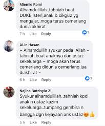 Ustaz kazim elias on wn network delivers the latest videos and editable pages for news & events, including entertainment, music, sports, science and more, sign up and share your playlists. Alhamdulillah Tahniah Buat Anakku Ustaz Kazim Elias Bangga Anak Gadis Peroleh Straight A Dalam Spm Media Hiburan