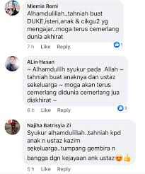 Keluarga datuk ustaz mohd kazim elias meminta agar semua pihak menghentikan perbuatan menyebarkan berita tidak benar mengenai keadaan kesihatan penceramah bebas itu. Alhamdulillah Tahniah Buat Anakku Ustaz Kazim Elias Bangga Anak Gadis Peroleh Straight A Dalam Spm Media Hiburan