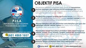 Memberi pendidikan agama kepada semua pelajar islam di wliayah persekutuan labuan, sabah dan sarawak. Pertubuhan Pembangunan Pendidikan Islam Sabah Perunding Pendidikan Di Off Coastal Highway