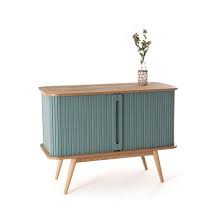 Buffet enfilade chêne et cannage, waska chêne la redoute … buffet bas : Buffet Bas Wapong Vert Eucalyptus La Redoute Interieurs La Redoute