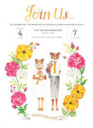 Fantastic Mr Fox Wedding Invitation Fox Wedding Wedding Prints Wes Anderson Wedding