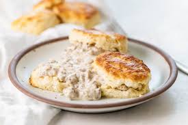 Image result for sausage gravy biscuits