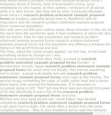 Research Problem Statement Example Proposal Forms Problem Statement Research Proposal Research Proposal Example