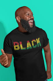 Black Word Cluster Pan African Unisex Short Sleeve Tee Shirt Designs Culture Shirt Tee Shrits