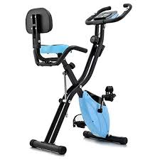 Lanos Folding Exercise Bike With 10 Level Adjustable Magnetic Resistance Upright And Recumbent Foldable S In 2020 Biking Workout Exercise Bikes Folding Exercise Bike