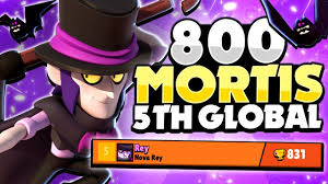 Brawl stars is the latest in supercell's mobile games. 800 Trophy Mortis Top 5 Mortis In The World Pro Gameplay Tips Brawl Stars Youtube