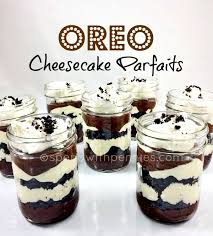 Over the top chocolate cheesecake oreo parfaits the first year blog heavy cream, oreos, milk, chocolate chips, cool whip, cream cheese and 5 more chocolate dulce de leche cheesecake stuffed cupcakes the tiptoe fairy Oreo Cheesecake Parfaits No Bake Spend With Pennies Cheesecake Parfaits Desserts Mason Jar Desserts