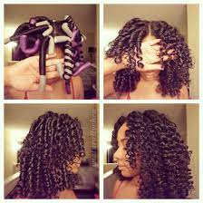 Flexi Rods Achieve A Spiral Curl Or A Wave Depending On The Method You Roll The Hair Curly Hair Styles Hair Styles Natural Hair Styles