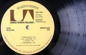 Don Mclean American Pie Lp Vinyl Record Album United Etsy Don Mclean American Pie Vinyl Records
