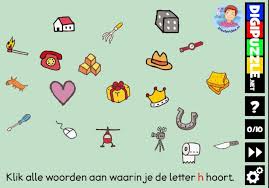 Kleuteridee Nl Interactief Letterspel Bij De Letter H Voor Kleuters Voor Tablet Computer En Digibord Letteren Alfabet Kaarten Fonemisch Bewustzijn
