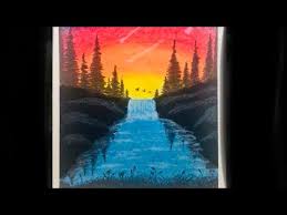 This is a simple landscape drawing for beginner's level with. A Beautiful Scenery Drawing With Oil Pastel Village Scenery Drawing Easy Drawing Tutorial Painting With Oil Paints