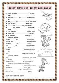 Present Simple Or Present Continuous English Grammar Worksheets Grammar Worksheets English Grammar