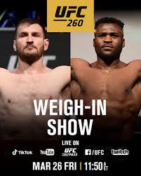 Ufc 260 live stream reddit @ufcfightsstream on twitter. Ufc On Twitter Two Heavyweight Face Offs Don T Miss Em This Week Ufc260