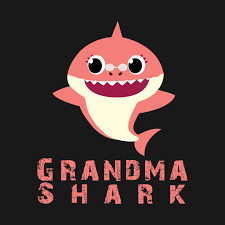 Grandma Shark Baby Shark Song Clip Art Funny Christmas And Birthday Party Gift Ideas Baby Shark T Shirt Teepublic