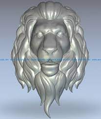 Male Lion Head Wood Carving File Stl For Artcam And Aspire Jdpaint Free Vector Art 3d Model Download For Cnc Download Stl Files Obj Files