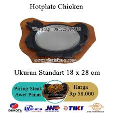 Hot plate chicken / hot plate ayam ini berguna untuk menahan panas makanan agar tidak cepat dingin saat disajikan sehingga membuat makanan tetap enak disantap. Piring Hotplate Steak Chicken Piring Saji Baja Bentuk Ayam Shopee Indonesia