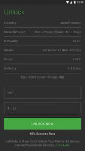 (first assure yourself that your current network and phone is not listed in the unsupported networks and models list). Free Imei Sim Unlock Code At T Android And Iphone 1 5 23 Download Android Apk Aptoide