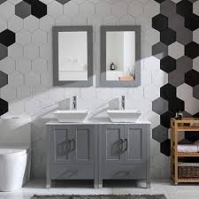 A shelf inside the vanity maximizes storage space, and the towel hooks are a nice touch. Small Double Bathroom Sink You Ll Love In 2021 Visualhunt