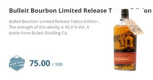 Already in july international press releases announced that four artists created their own bottle that was released in august in each artist's home. Bulleit Bourbon Limited Release Tattoo Edition Ratings And Reviews Whiskybase