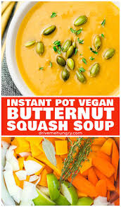 Instant Pot Vegan Butternut Squash Soup Recipe Vegan Butternut Squash Soup Squash Soup Butternut Squash Soup
