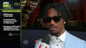 Whoever believes in me come get me, come draft me." —Jayden Daniels is  ready to give his all to an NFL franchise 👏