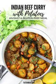 This Indian Beef Curry With Potatoes Is A Rich And Delicious Meal That Will Warm You From The Inside Out Ind Indian Beef Recipes Beef Curry Recipe Beef Curry