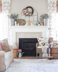 How To Decorate Your Mantel For Spring Fireplace Mantel Decor Fireplace Mantle Decor Home Decor