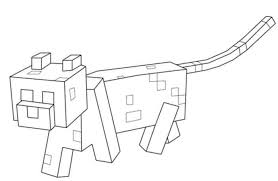 Minecraft Cat Coloring Pages Minecraft Cat Minecraft Coloring Pages Cat Coloring Page