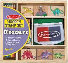 These images are perfect for a wide variety of projects, such as: Amazon Com Melissa Doug Wooden Stamp Set Dinosaurs 8 Stamps 5 Colored Pencils 2 Color Stamp Pad Melissa Doug Toys Games