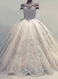 Sparkly Ball Gown Wedding Dresses Shiny Crystals Bridal Gowns With Flowers In 2020 Ball Gowns Wedding Ball Gown Wedding Dress Wedding Dresses Uk
