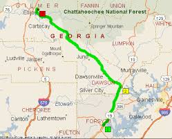 Map Of The Apple Orchards And Roadside Stands In Ellijay Georgia