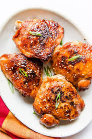 Roasted Sticky Chicken Thighs Recipe Chicken Thigh Recipes Asian Chicken Thighs Asian Chicken