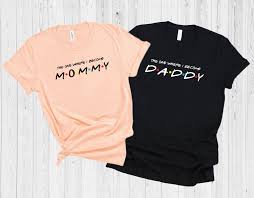 The One Where I Become A Mommy Shirt The One Where I Become Etsy In 2020 Daddy Shirts Mommy Shirts Dad To Be Shirts