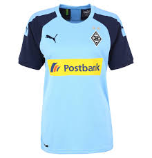 Fanshop bundesliga fc bayern münchen rb leipzig vfl wolfsburg eintracht frankfurt borussia puma borussia mönchengladbach trikot ausweich 2020/2021 kinder € 64,95 € 35,95 sofort. Puma Borussia Monchengladbach Trikot Away 2019 2020 Herren Hellblau Dunkelblau S Galeria Karstadt Kaufhof