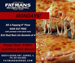 Buy 1 get 1 free | q.ba caffe and cocktail lounge. Fatmans Monday Specials Khayat Enterprises