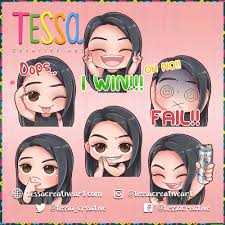 Twitch Emotes Chibi Illustration Twitch