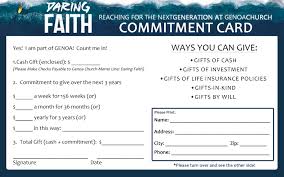 Daring Faith Commitment Genoa Church Customize 9,055+ card templates online canva. daring faith commitment genoa church