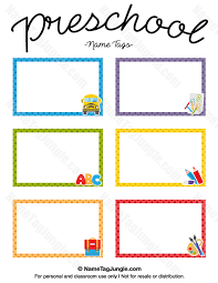 Free printable baby shower thank you cards. Printable Preschool Name Tags Preschool Name Tags Name Tag Templates Kindergarten Name Tags