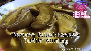 Buang biji terung dan rendamkan terung yang telah dipotong dalam. Terung Bulat Masak Tumis Kuning Youtube