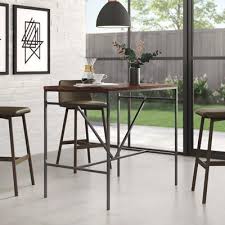 Darrell Counter Height Solid Wood Dining Table Allmodern In 2020 High Dining Table Counter Height Dining Table Dining Table Top