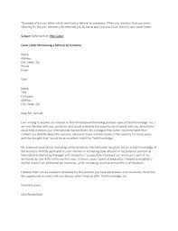 Referral Agent Cover Letter March 2021
