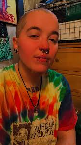 Sharing a morning selfie with multicolored eyes