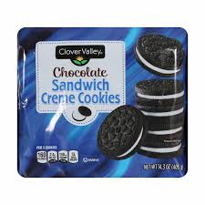Clover Valley Chocolate Sandwich Crème Cookies, 14.3 Oz