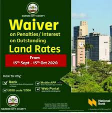 Maybe you would like to learn more about one of these? Waiver On Penalties Interest On Outstanding Land Rates Nairobi City County Nairobi City County