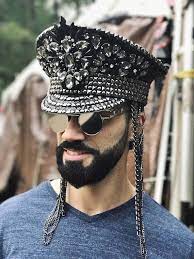 Free Shipping Jax Military Hat Captains Hat Sombrero Militar Estilo Burning Man Ropa De Carnaval