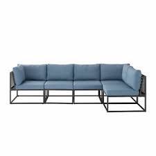 Maybe you would like to learn more about one of these? Walker Edison Furniture Company 5 Piece Outdoor Cord Modular Sectional Blue 840035360881 Ebay
