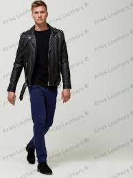 Winter Men S Genuine Lambskin Slim Fit Black Cafe Classic Biker Jacket Men Ia 46 Ariesleathers Motorcycle Biker Jacket Men Leather Jacket Biker Style