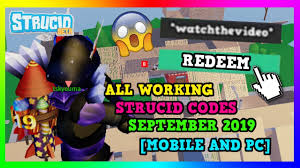 Hey there, here are all the strucid active/working codes as of november 2020! All Codes For Strucid 10 000 Coins A Pickaxe 2019 September By Telanthric