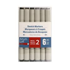 gray sketch markers by artists loft